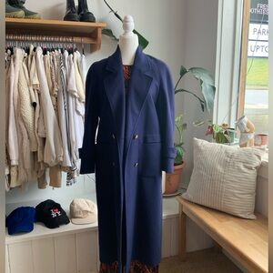 Hannah Men's Navy Trench Coat